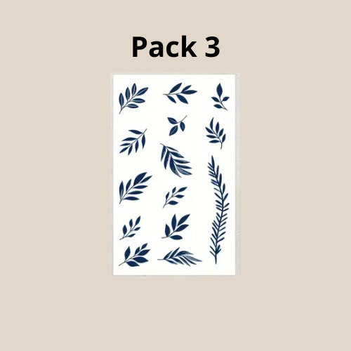 Tatouage temporaire imperméable (bleu)