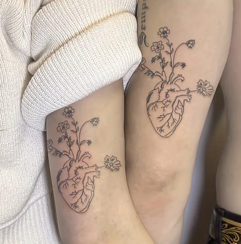 Tatouages Temporaires avec Fleurs, Adaptés pour les Bras,  pour Hommes et Femmes