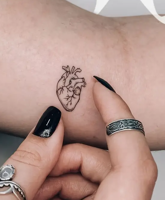 Tatouages Temporaires Design Cœur & Amour - Longue Durée