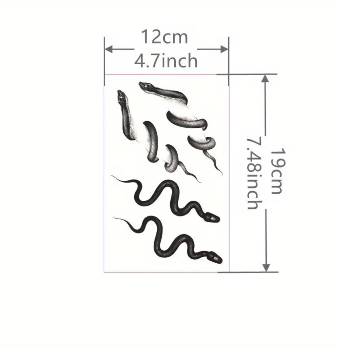 4 serpents(Noir)